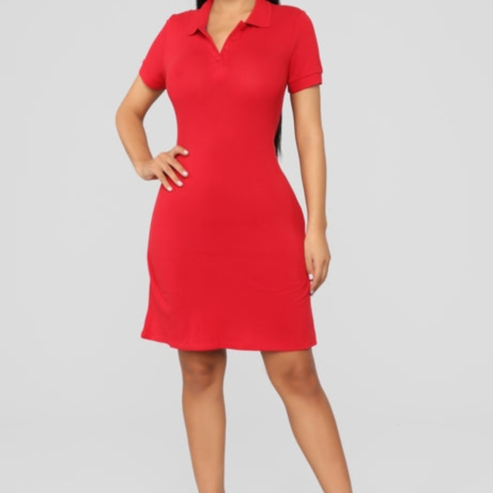 Fashion Nova Hot Pink Tennis Dress